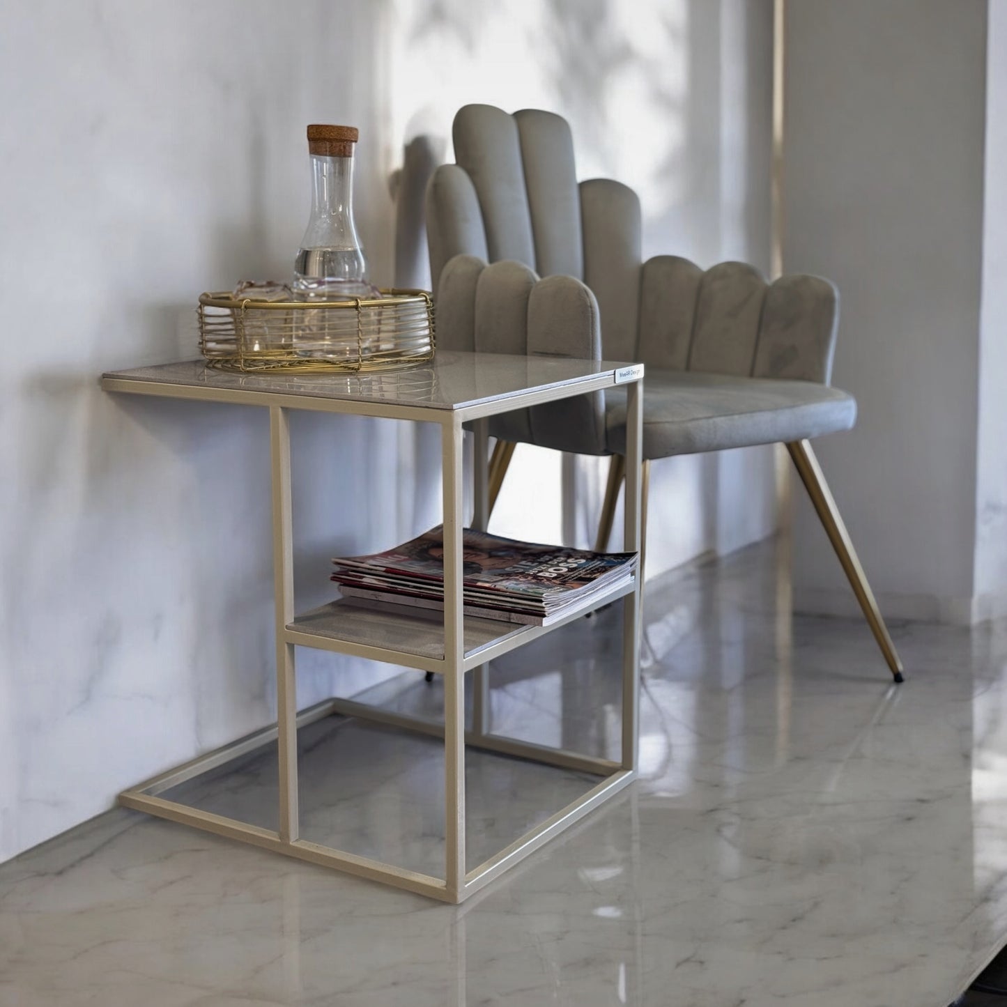 Beistelltisch PAL mit Stahl - MeeAR Design